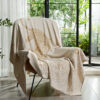 Soft Luxury Sofa Blanket Throw Cotton Cashmere Blanket