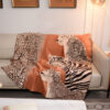 Printing Blanket Fox Fur Home Blankets