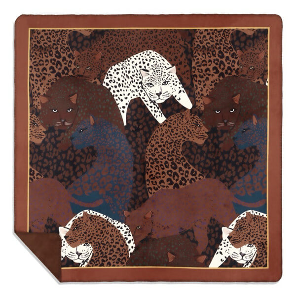 Wild Animal Blanket Printing Fox Fur Warm Blankets