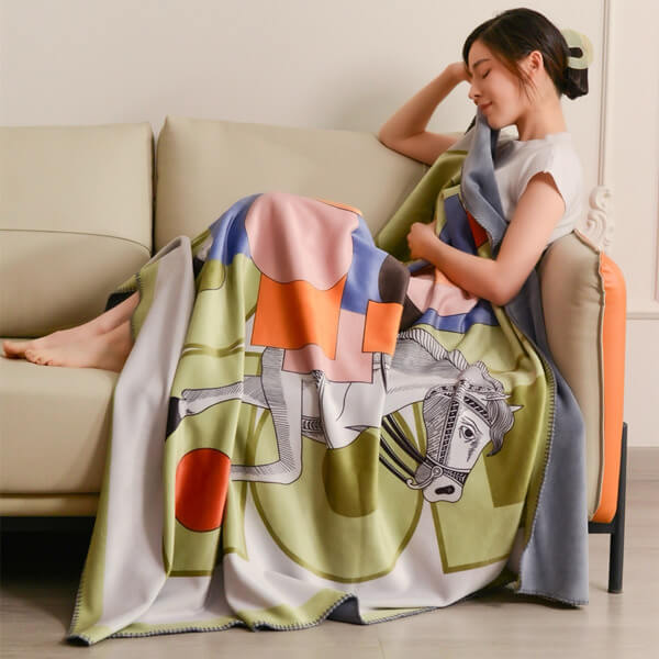 Relax & Unwind Throw Blanket Fox Fur Home Blanket