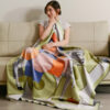 Relax & Unwind Throw Blanket Fox Fur Home Blanket