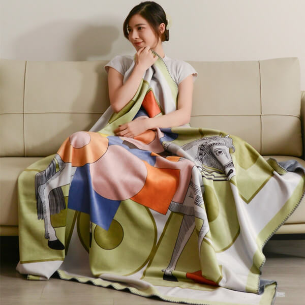 Relax & Unwind Throw Blanket Fox Fur Home Blanket