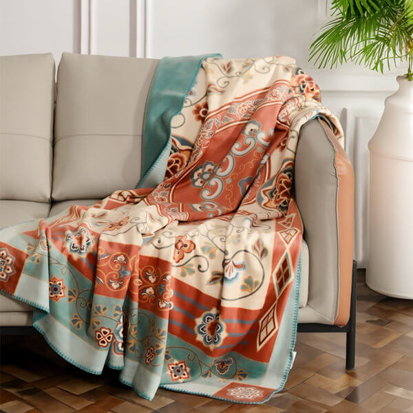 All-Season Blankets Cozy Fox Fur Home Blanket