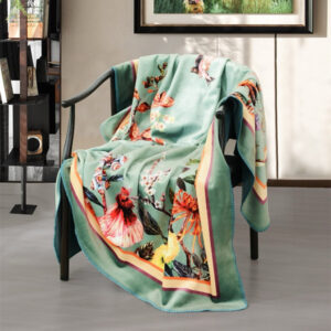 luxury Soft Blanket Spring Fox Fur Sofa Throw Blanket