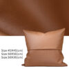 Elegance And Luxury Nappa Leather Throw Pillows