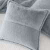 Softness Throw Pillow Embossed Rabbit Fur Pillows