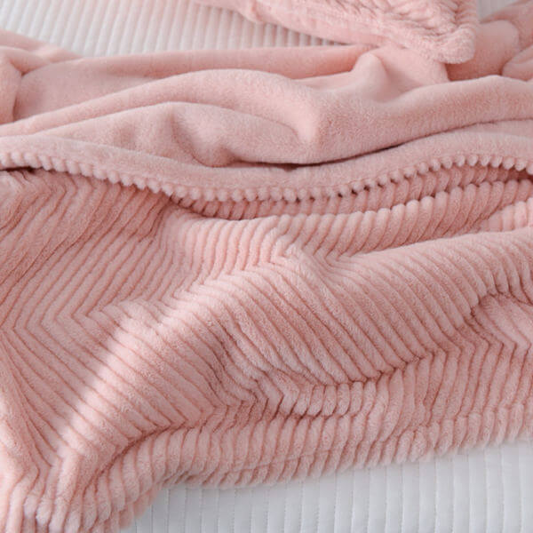 Exquisite Blankets Design Embossed Rabbit Fur Series
