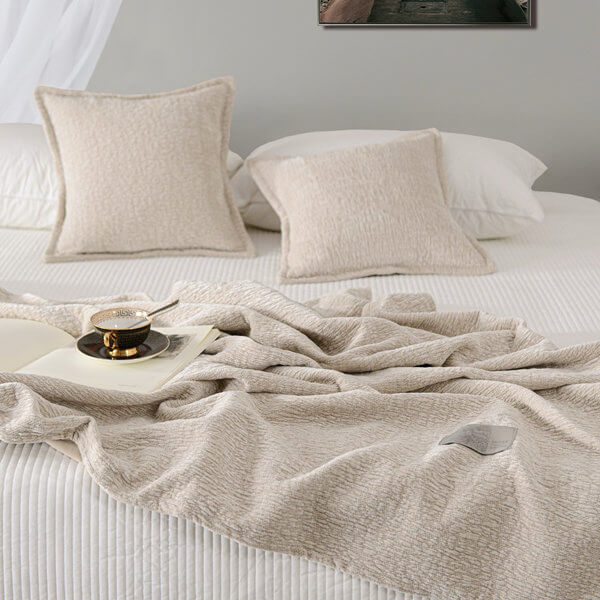 Jacquard Throw Pillow Pressed Wrinkle Series Pillows