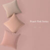 Peach Pink Series Throw Pillow Solid Color Throw Pillow