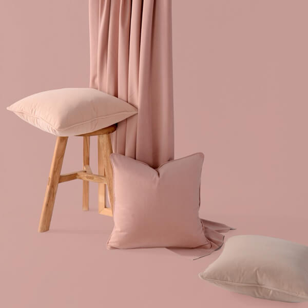Peach Pink Series Throw Pillow Solid Color Throw Pillow