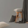Gray Series Solid Color Throw Pillows Heavyweight Velvet Pillows
