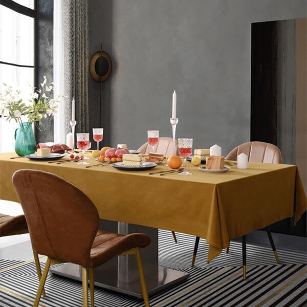 Elegant And Stylish Temperament Heavyweight Velvet Tablecloth