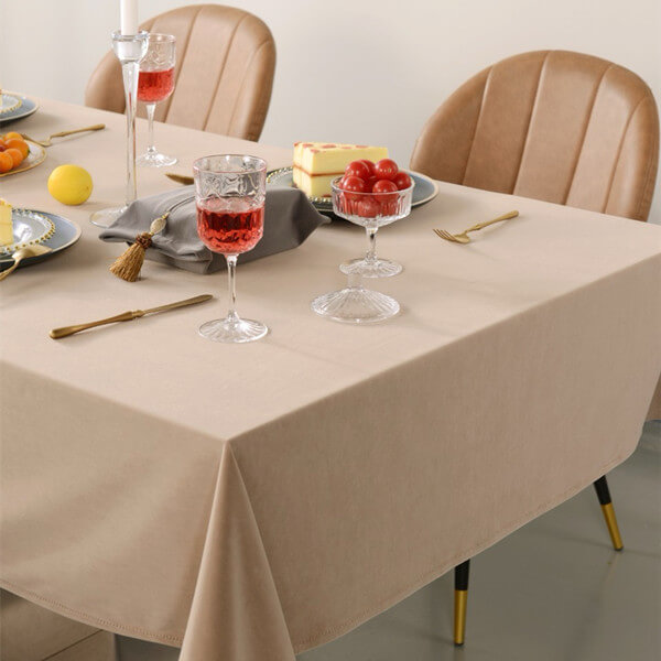 Heavyweight Velvet Tablecloth Chic Velvet Dining Tablecloth