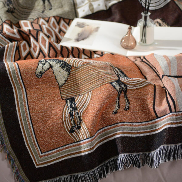 Exquisite Patterns Blanket Woven Cotton Blankets