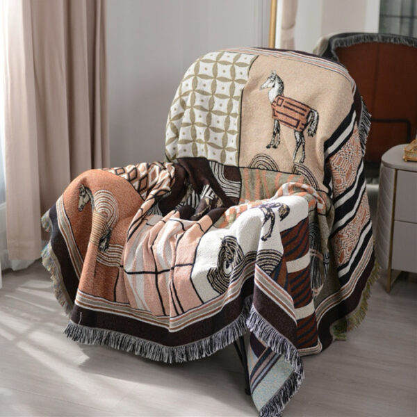 Exquisite Patterns Blanket Woven Cotton Blankets