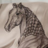 Elegant Blanket Cashmere Horse Priting Soft Blanket