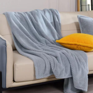 Sofa Blanket Texture Enhances Embossed Rabbit Fur Series Blanket