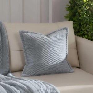 Softness Throw Pillow Embossed Rabbit Fur Pillows