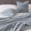 Softness Throw Pillow Embossed Rabbit Fur Pillows