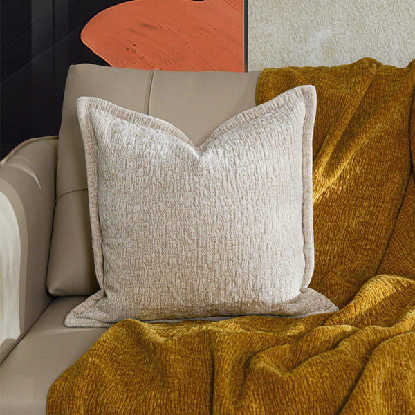 Jacquard Throw Pillow Pressed Wrinkle Series Pillows