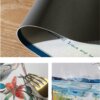 Placemat For Table Waterproof High-end Luxury Heron Design