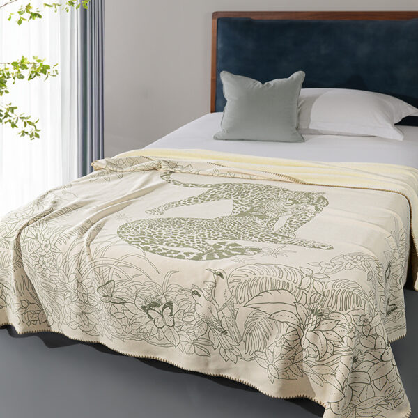 Soft Luxury Sofa Blanket Throw Cotton Cashmere Blanket