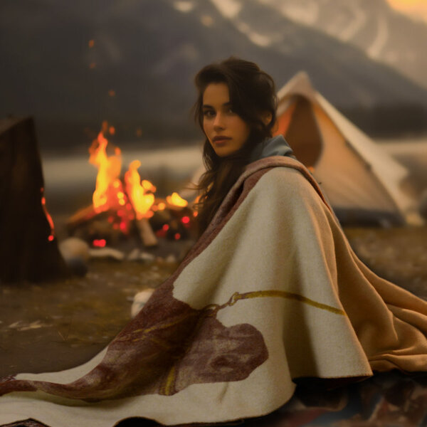 Exquisite Jacquard Blanket 100% Australian Wool Blanket Women Shawl Gifts