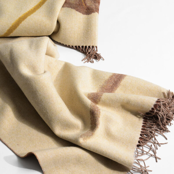 Exquisite Jacquard Blanket 100% Australian Wool Blanket Women Shawl Gifts
