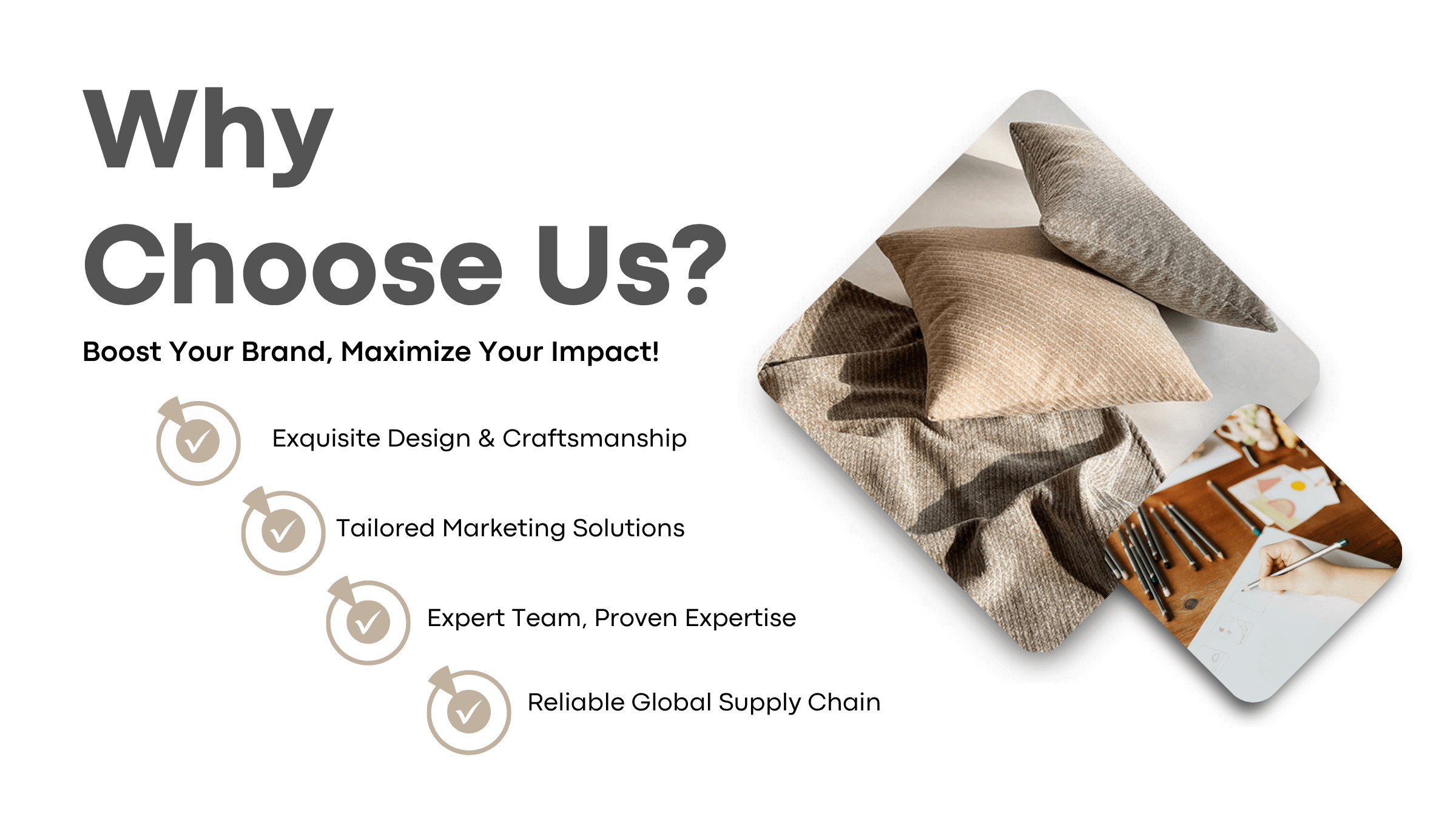 Blue and White Modern Why Choose Us Twitter Post